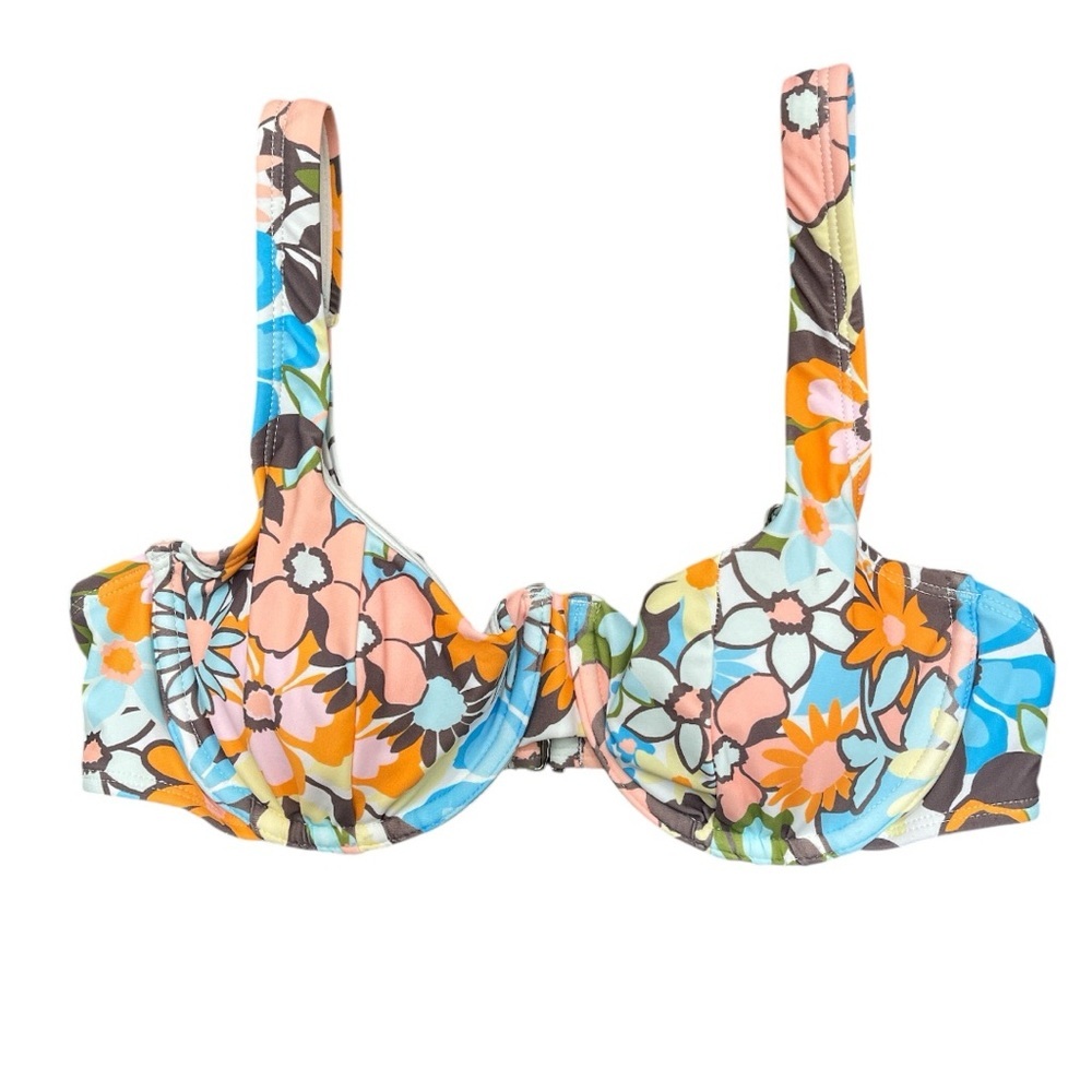 Wild Fable Floral Underwire Bikini Top Small (4–6) NWT - Picture 2 of 4